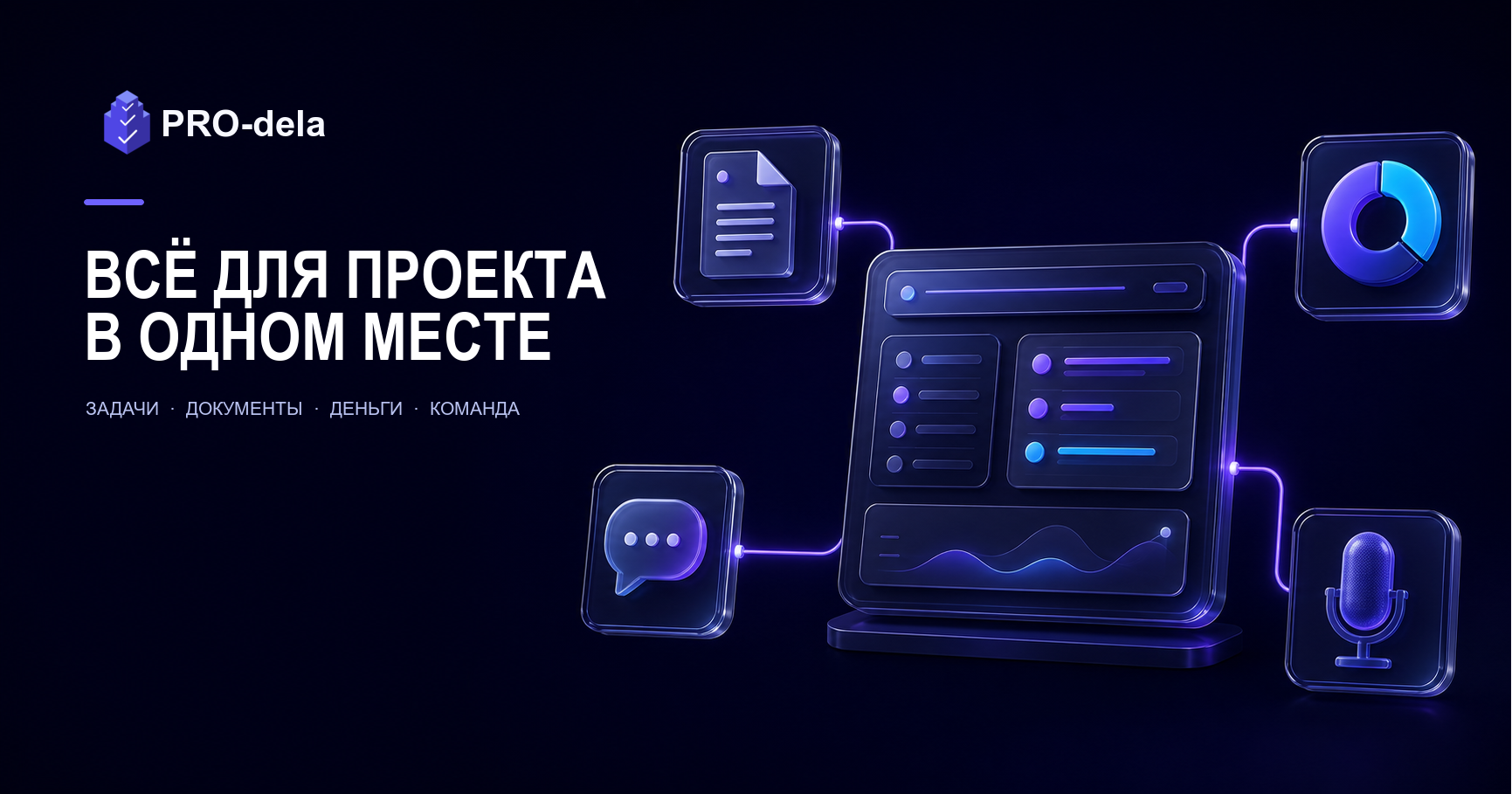 Возможности PRO-dela: всё для проекта в одном месте